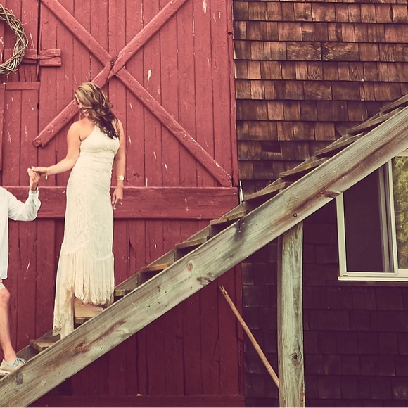 SPELL Casablanca Halter Gown in Off White - Picture 13 of 14